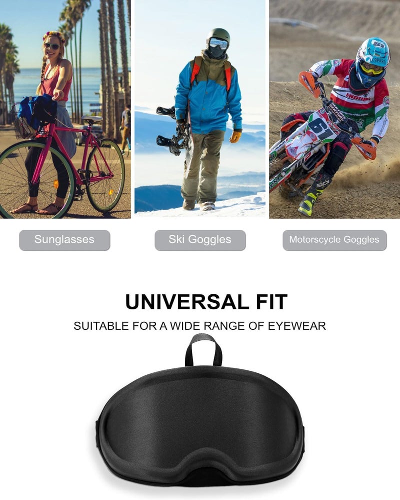 BATFOX Dirt Bike Goggles with Case - Motorcycle Motocross ATV Racing Safety Glasses, Best Christmas Gifts for Men Youth - Image 2